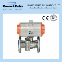 Flange Type Pneumatic Stainless Steel Ball Valve